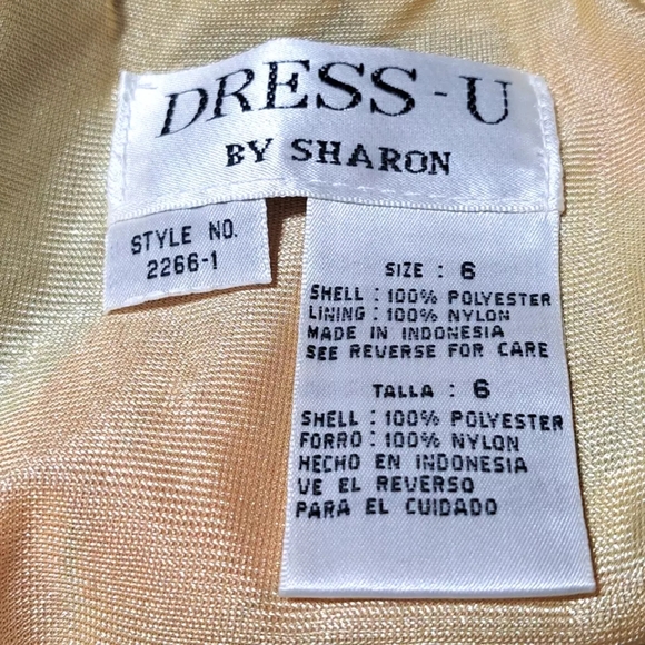 Dress-U by Sharon multicolor 2 Pc lined asymmetrical Maxi Dress/Sleeveless top - Picture 7 of 11